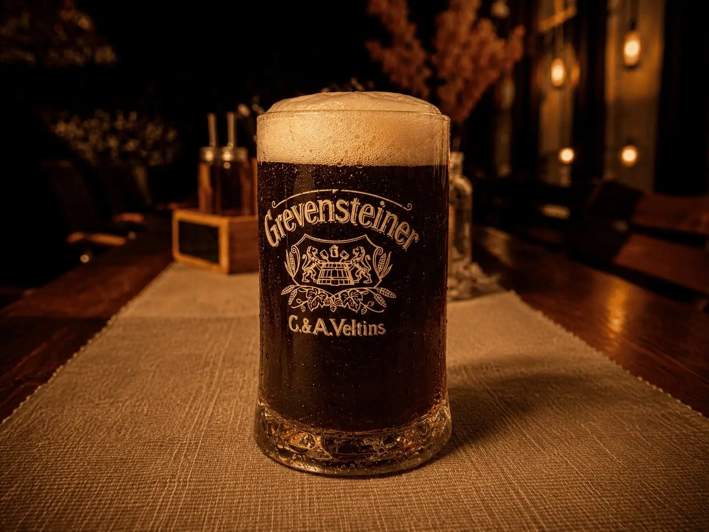 Jever Pilsener im gemütlichen Abendlicht